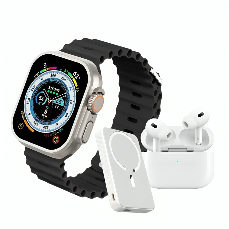 📳SMARTWATCH X8 +🔋 POWER BANK + AUDÍFONOS INALÁMBRICOS🎧